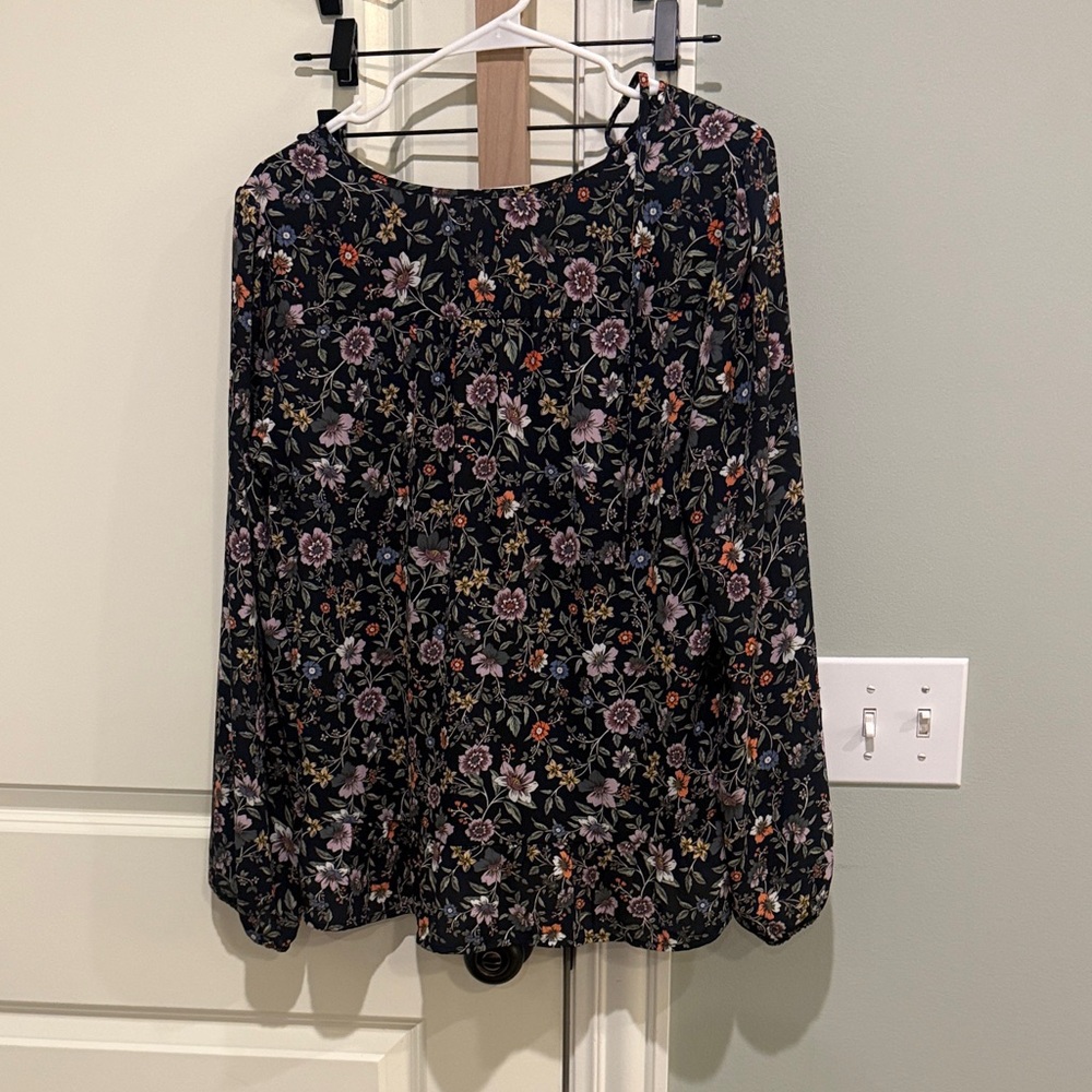 LOFT Floral Blouse